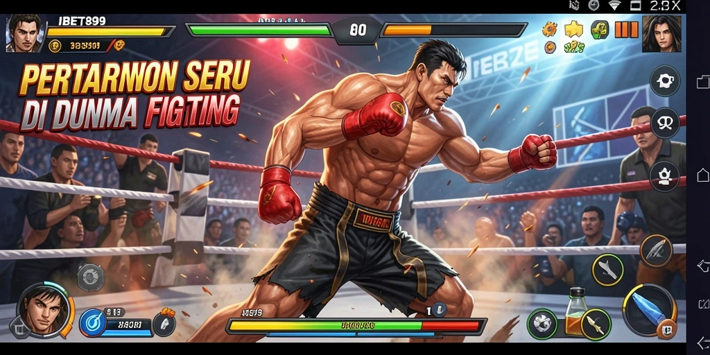 Gameplay seru IBET899 dengan karakter yang beragam dalam pertarungan.