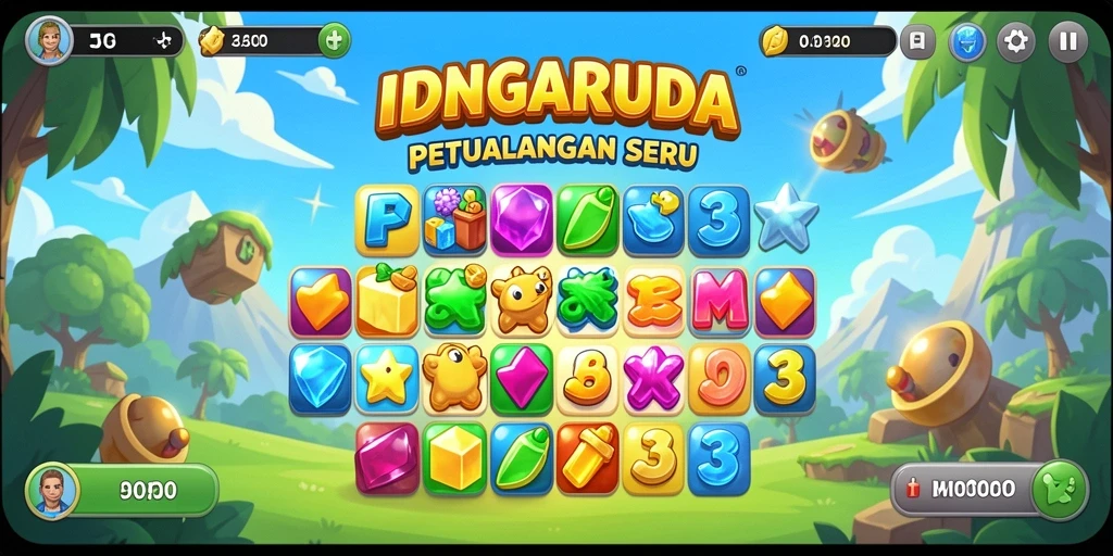 Gameplay seru match-3 dengan grafis yang memukau.