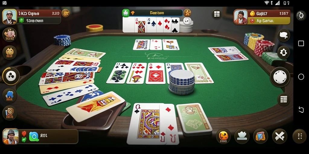 Screenshot gameplay Gaple yang menarik dan seru di KO857.