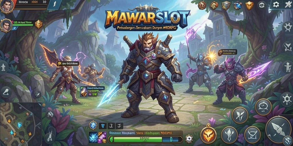 Tampilan gameplay seru di MAWARSLOT yang menggambarkan aksi tak terbatas.