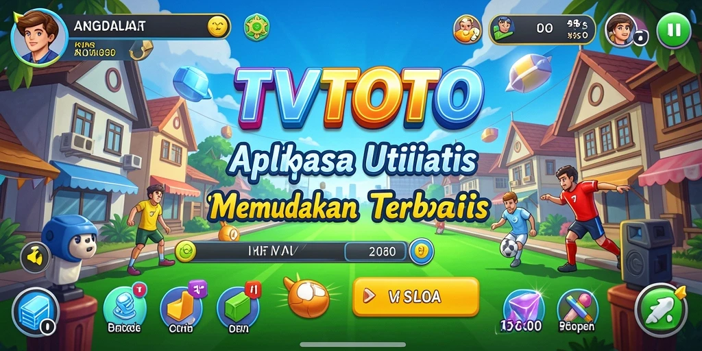Tampilan antarmuka aplikasi TVTOTO yang intuitif dan mudah digunakan.